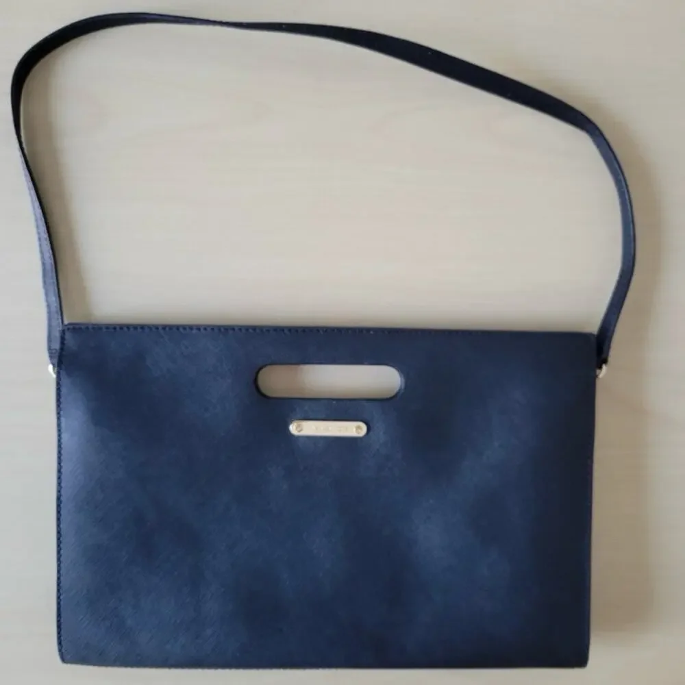 Michael Kors Black Saffiano Leather Tilda Clutch Bag